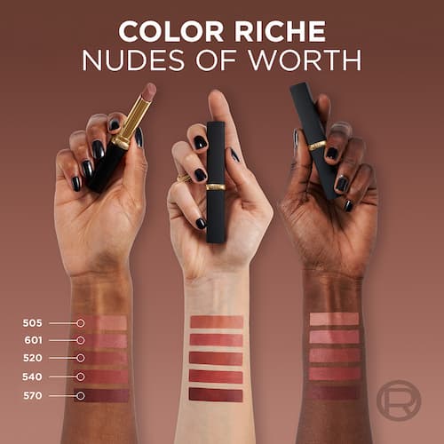 Labiales  Color Riche Intense Volume Matte L'Oréal Nude of Worth